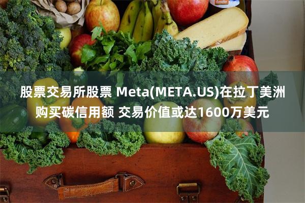 股票交易所股票 Meta(META.US)在拉丁美洲购买碳信用额 交易价值或达1600万美元