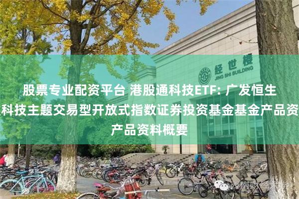股票专业配资平台 港股通科技ETF: 广发恒生港股通科技主题交易型开放式指数证券投资基金基金产品资料概要